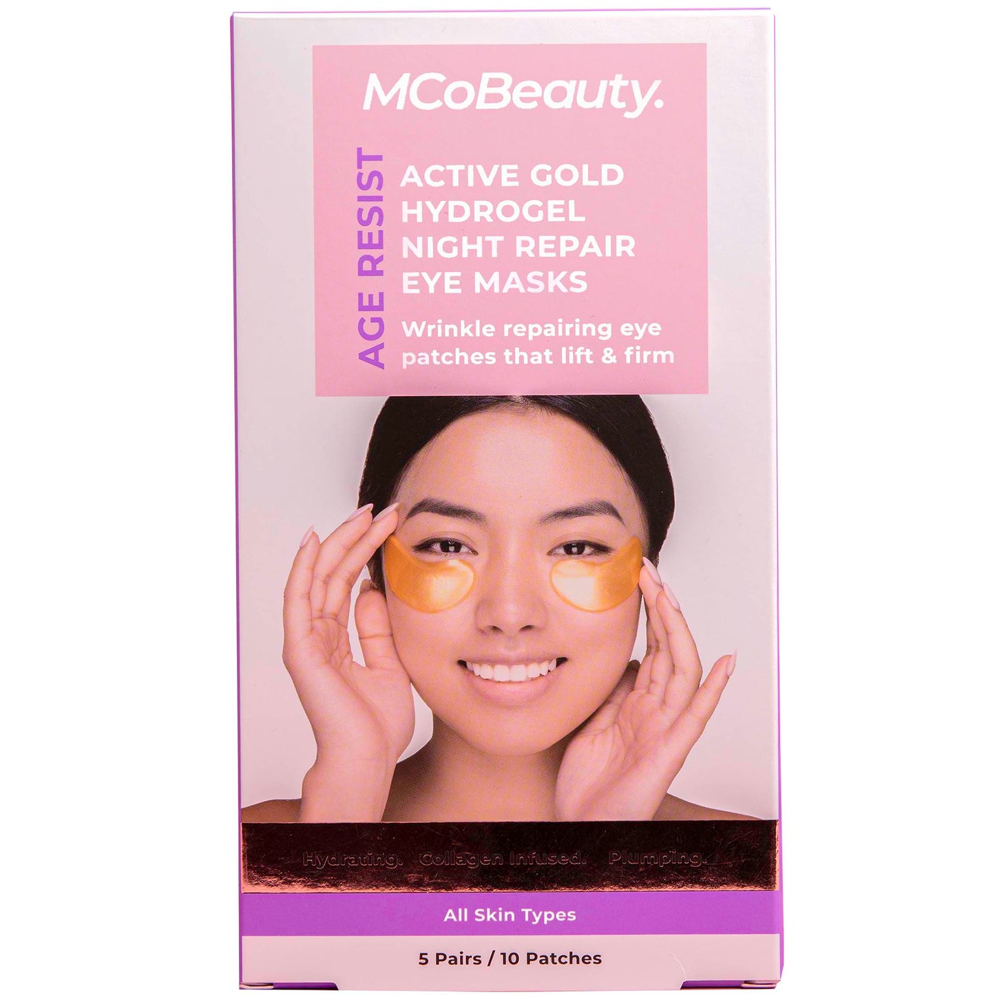 MCoBeauty Age Resist Active Gold Hydrogel Night Repair Eye Patches