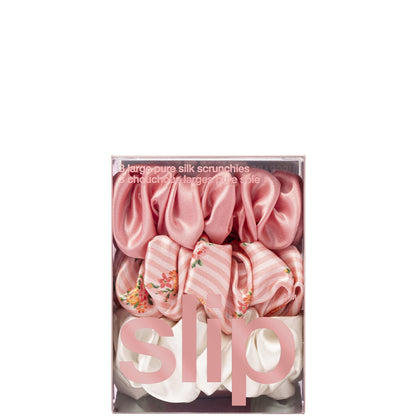 Slip Pure Silk Large Scrunchies - Petal