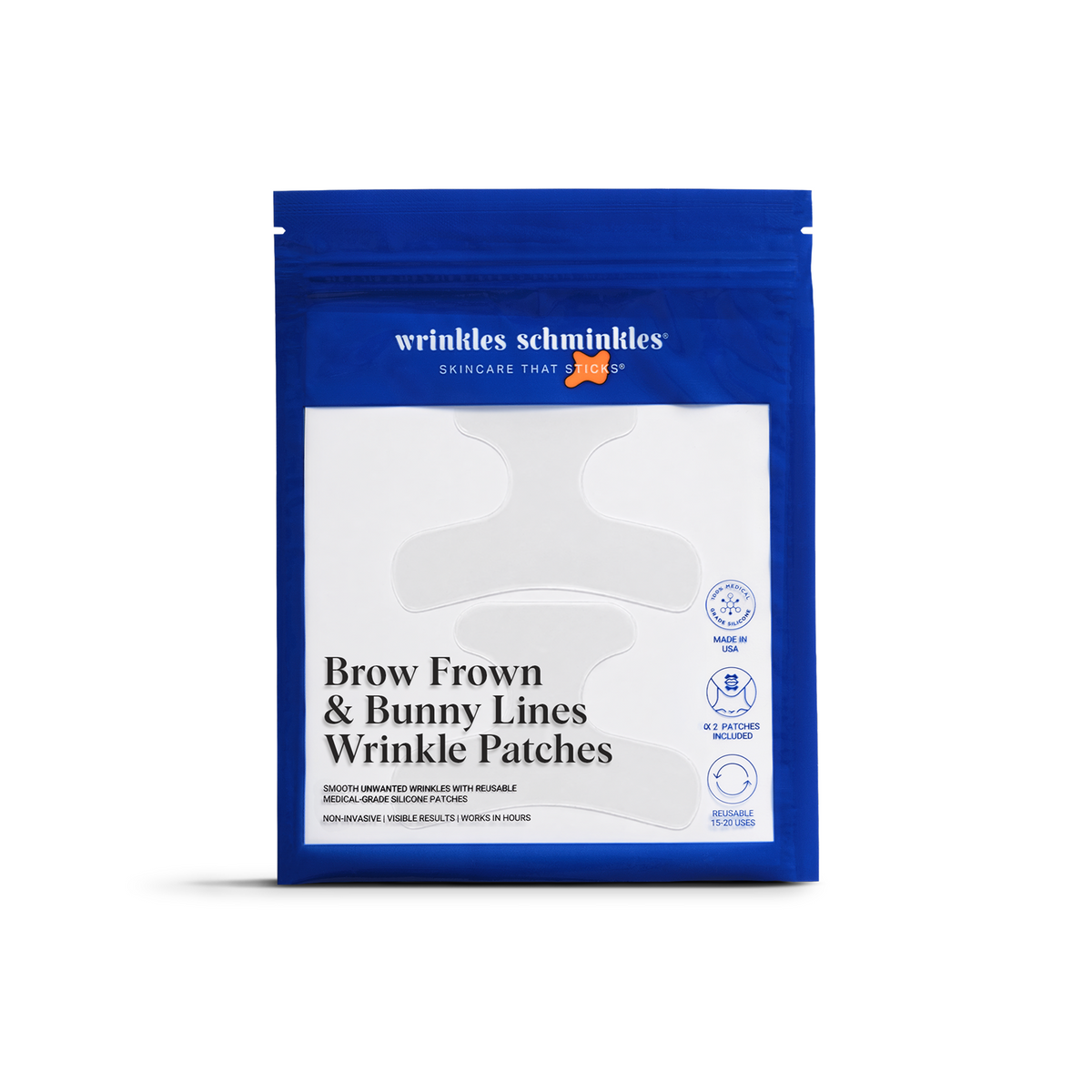 Wrinkles Schminkles Brow, Frown & Bunny Lines Wrinkle Patches - 2 Patches