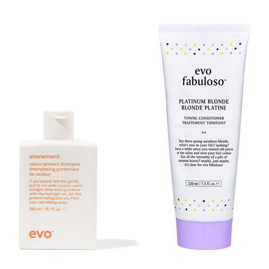 evo Fabuloso Platinum Blonde + Atonement Shampoo Duo