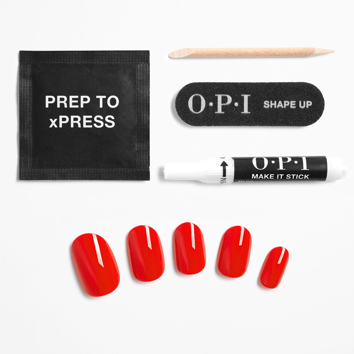 OPI xPRESS/ON - Cajun Shrimp Press On Nails Gel-Like Salon Manicure