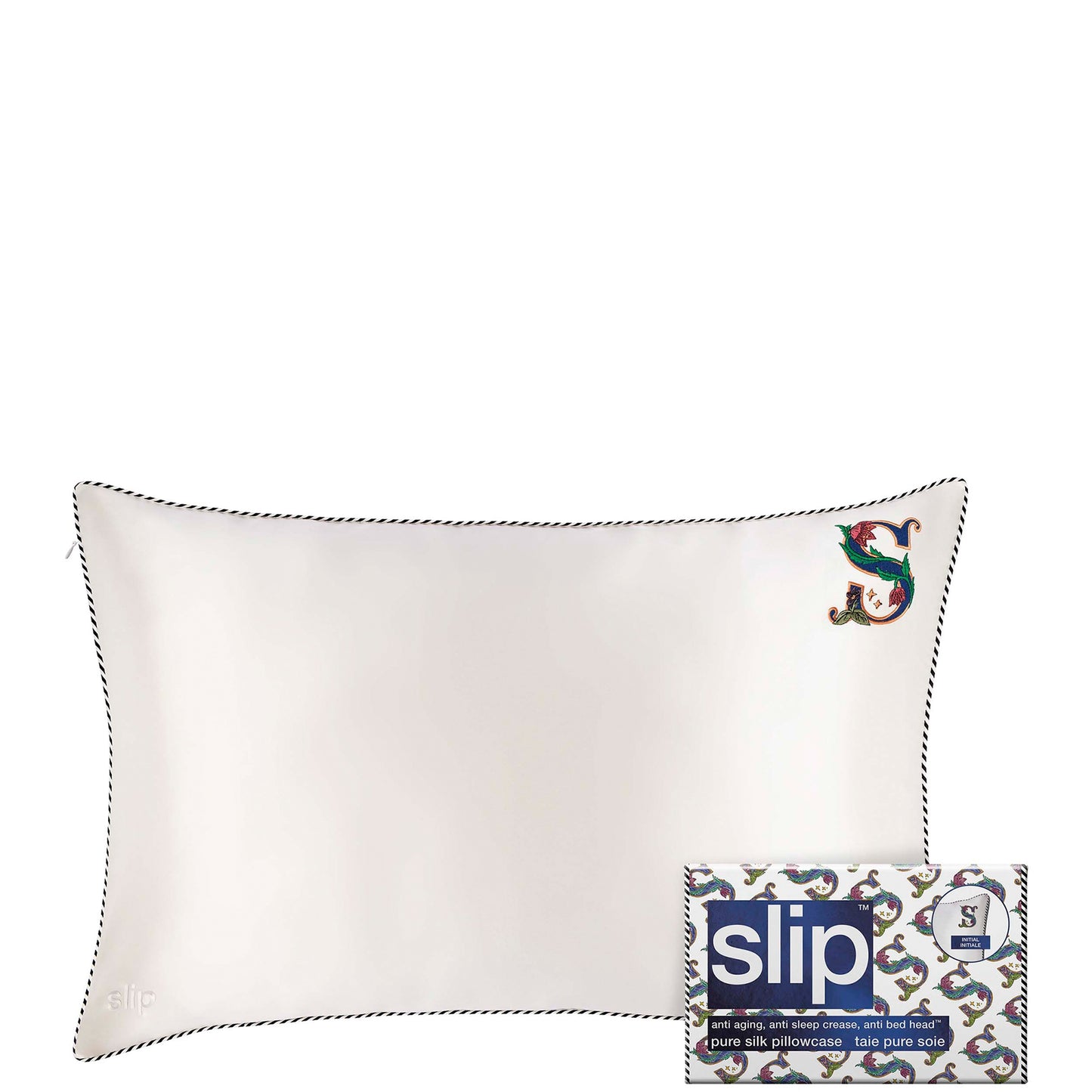 Slip Pure Silk Initial Collection Queen Pillowcase (Various Options)