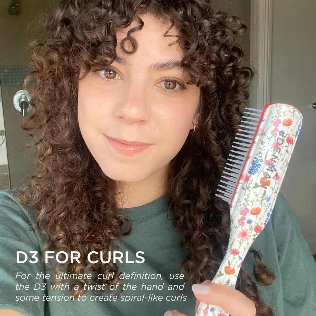 Denman D3 Floral Fantasies 7 Row Styler Brush