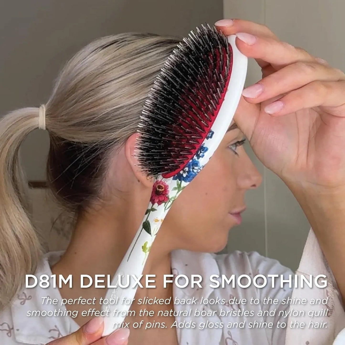 Denman D81M Floral Fantasies Style & Shine Brush