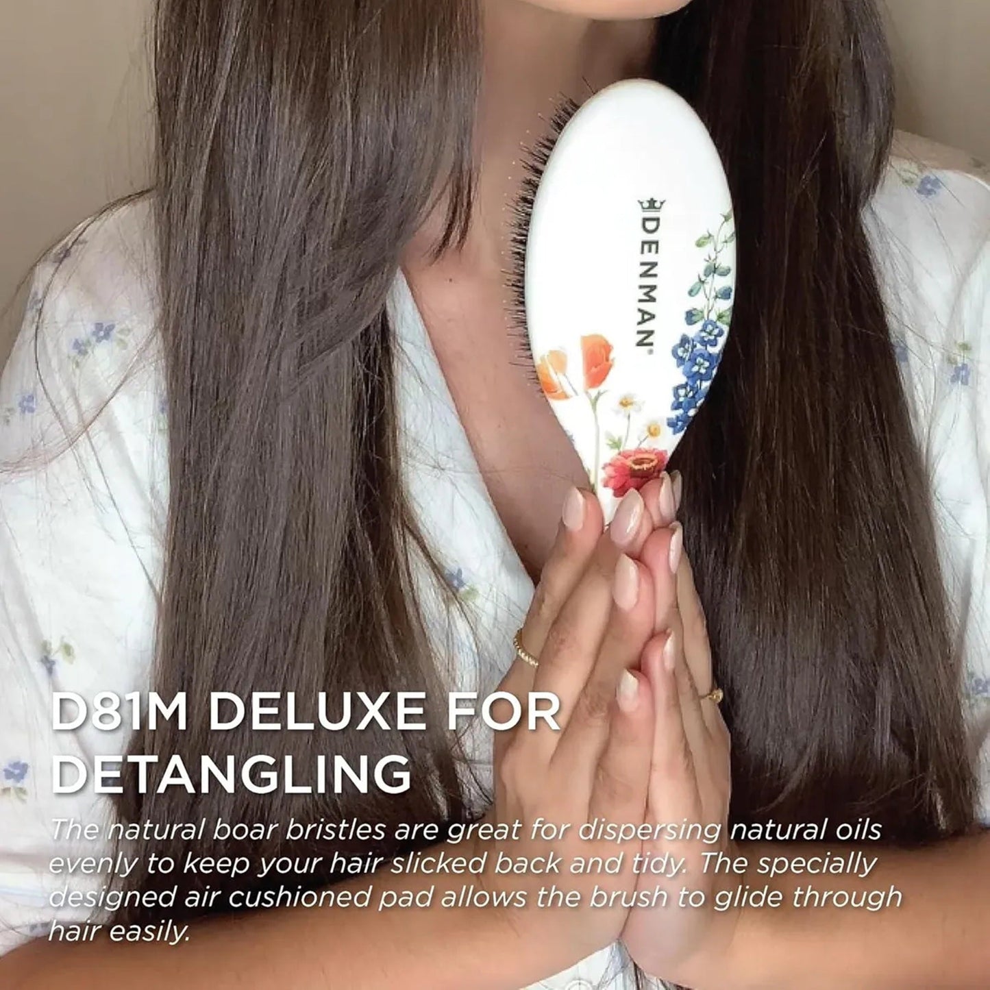 Denman D81M Floral Fantasies Style & Shine Brush