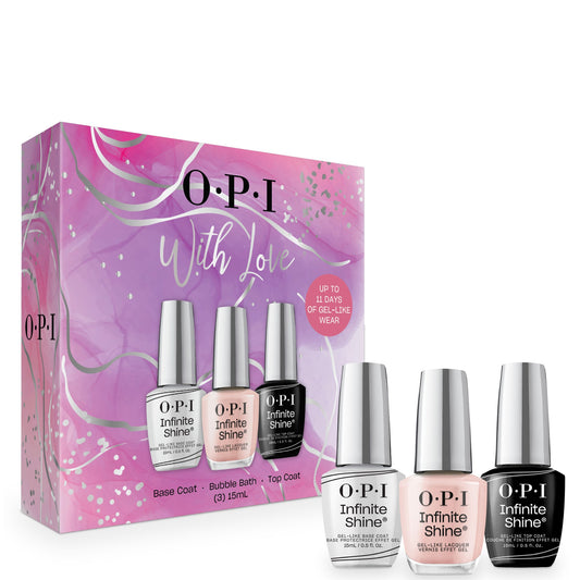 OPI Limited Edition Base Coat, Bubble Bath and Top Coat Infinite Shine Trio Gift Set