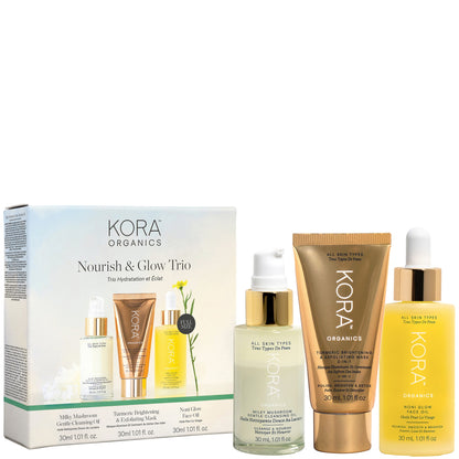 Kora Organics Nourish and Glow Trio