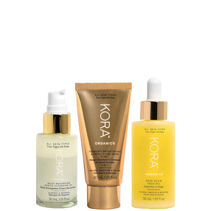 Kora Organics Nourish and Glow Trio