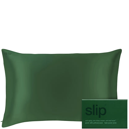 Slip Pure Silk Queen Pillowcase - Moss Green