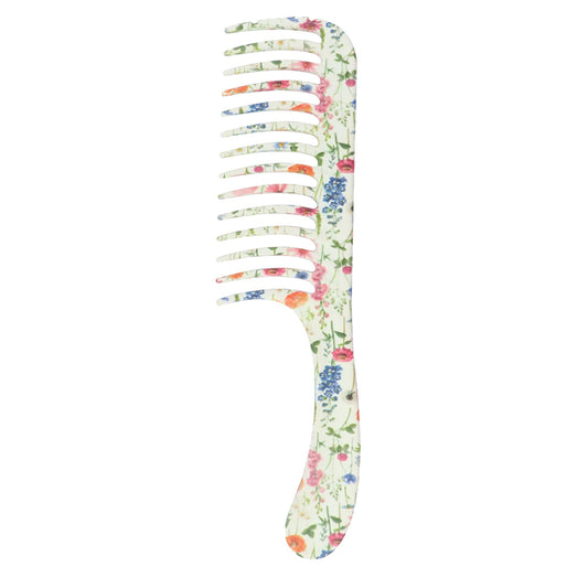 Denman D28 Floral Fantasies Deluxe Wide Tooth Detangle Comb