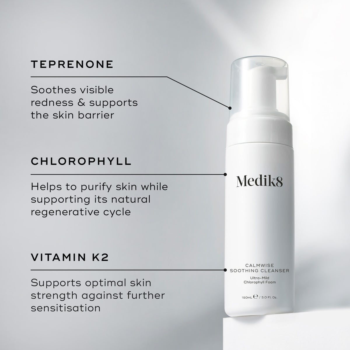 Medik8 Calmwise Soothing Cleanser 150ml - Ingredients