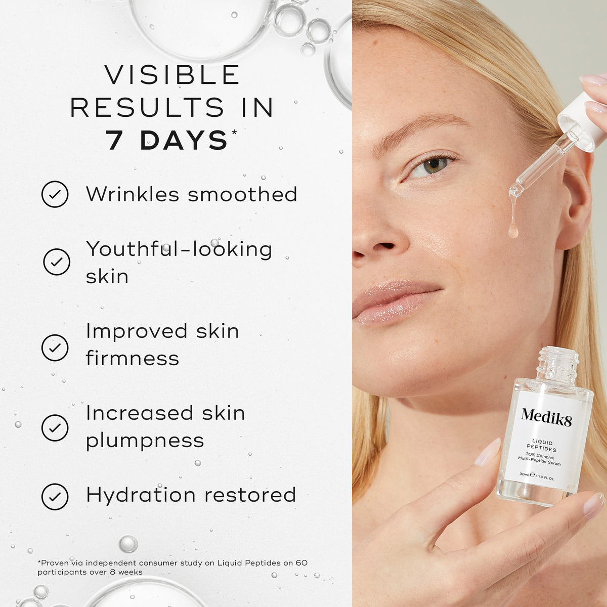 Medik8 Liquid Peptides 30ml - Benefits