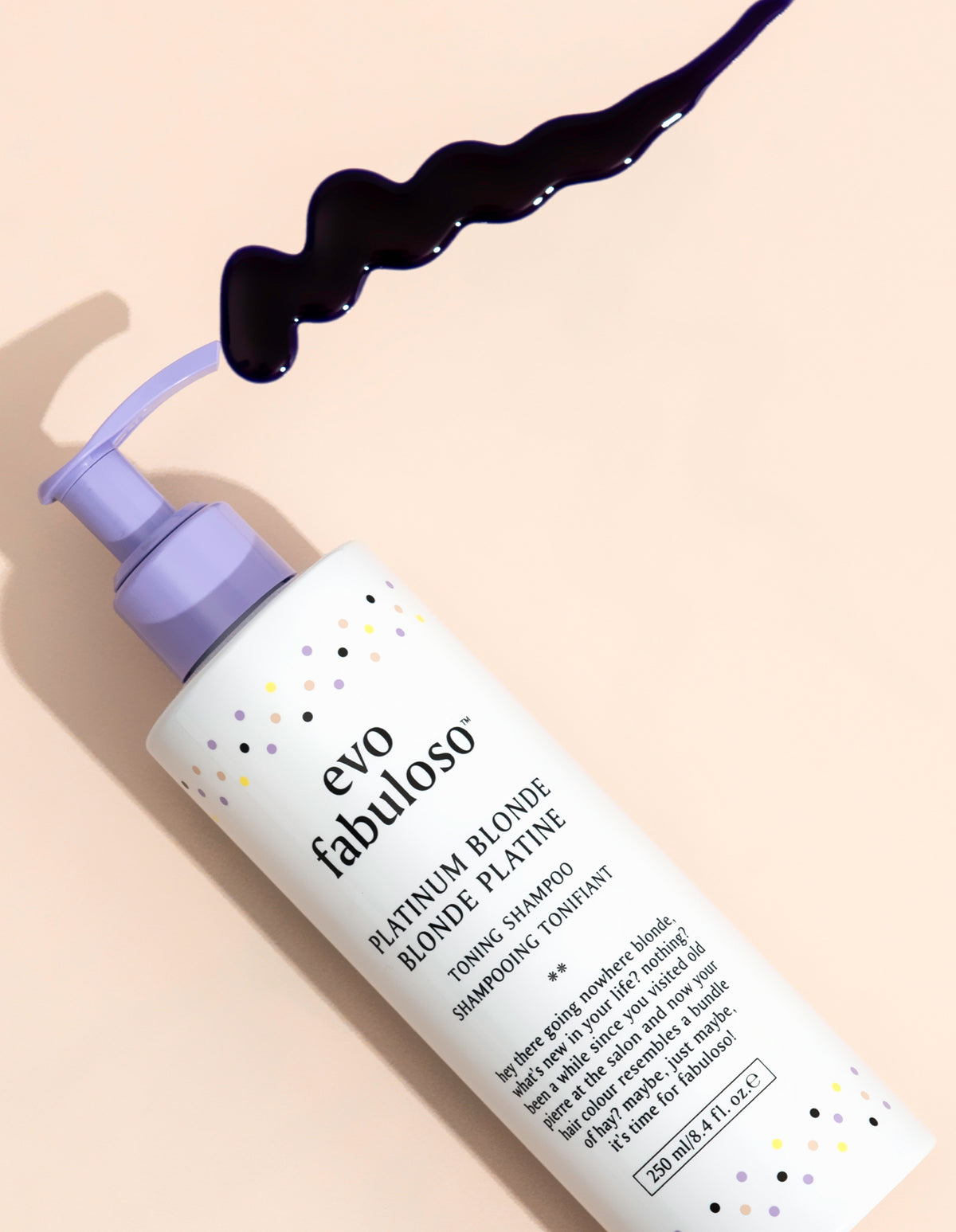 evo Fabuloso Platinum Blonde Toning Shampoo 250ml