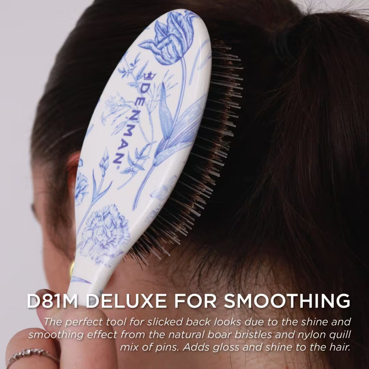 Denman D81M Style & Shine Brush - Blue Belle