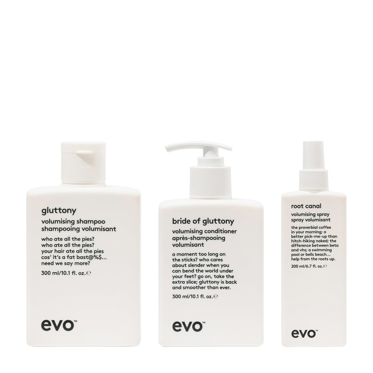 evo Gluttony Volume + Root Canal Trio