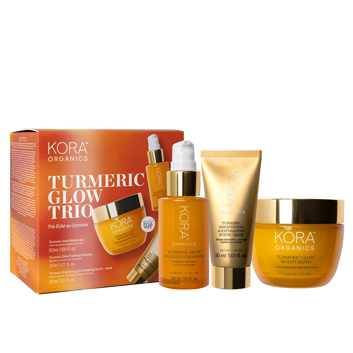 KORA Organics Turmeric Glow Trio - Limited Edition