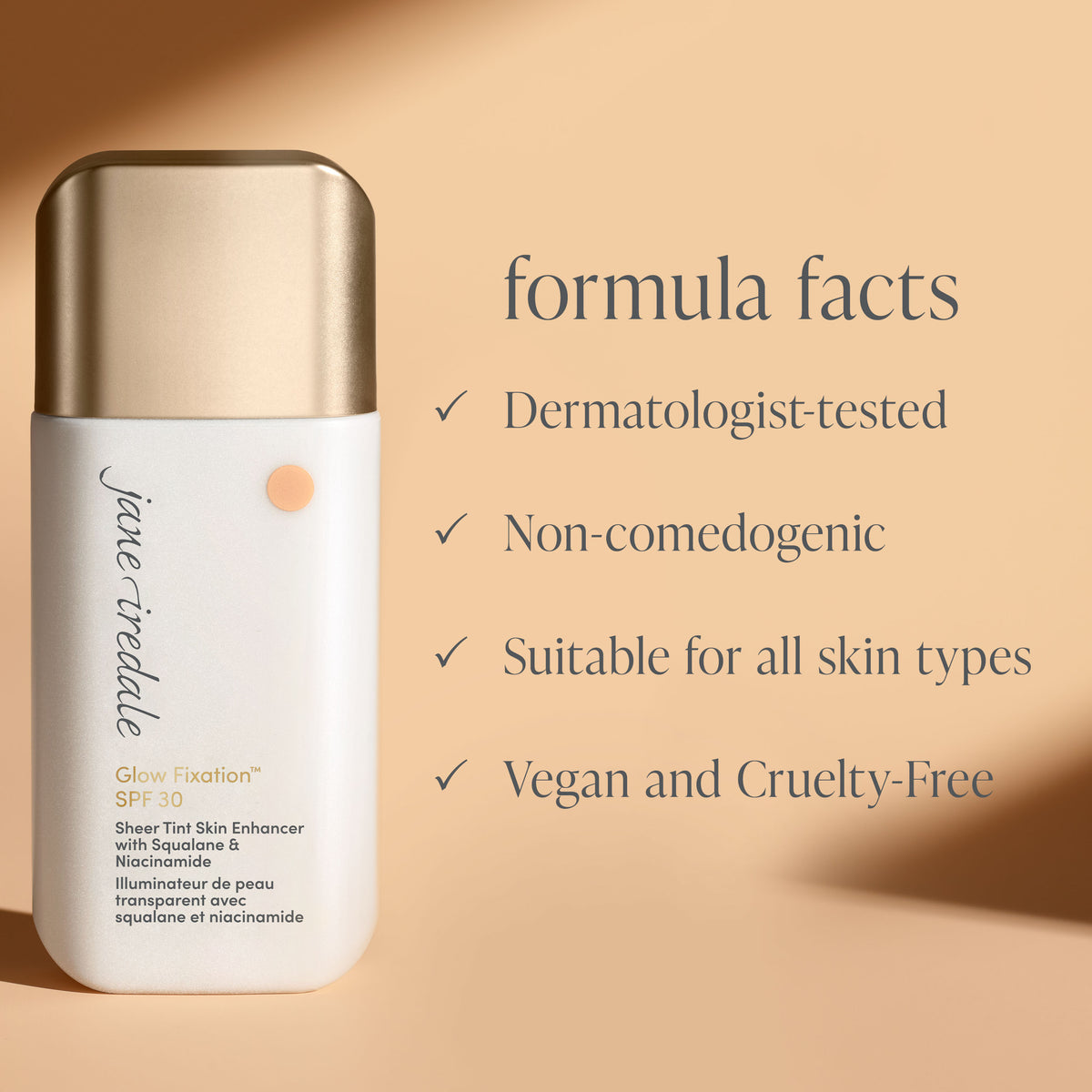 Jane Iredale Glow Fixation SPF30 Sheer Tint Skin Enhancer 40ml
