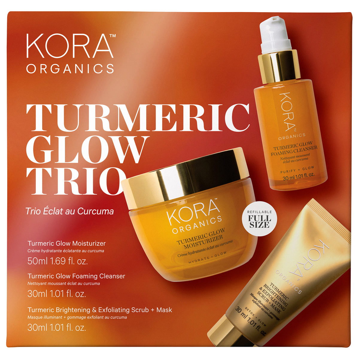 KORA Organics Turmeric Glow Trio - Limited Edition