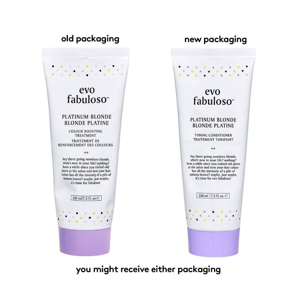 evo Fabuloso Platinum Blonde Colour Depositing Conditioner 220ml
