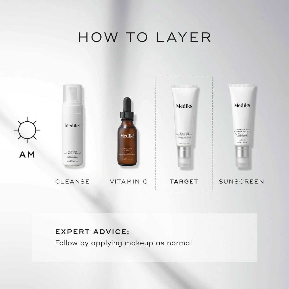 Medik8 Calmwise Colour Correct 50ml - Layering Guide