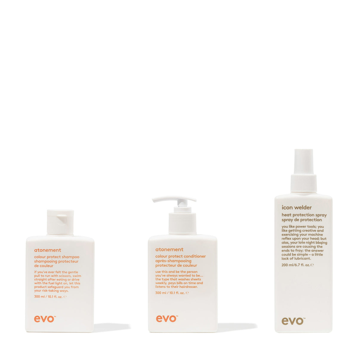 evo Atonement Colour Protect + Icon Welder Trio