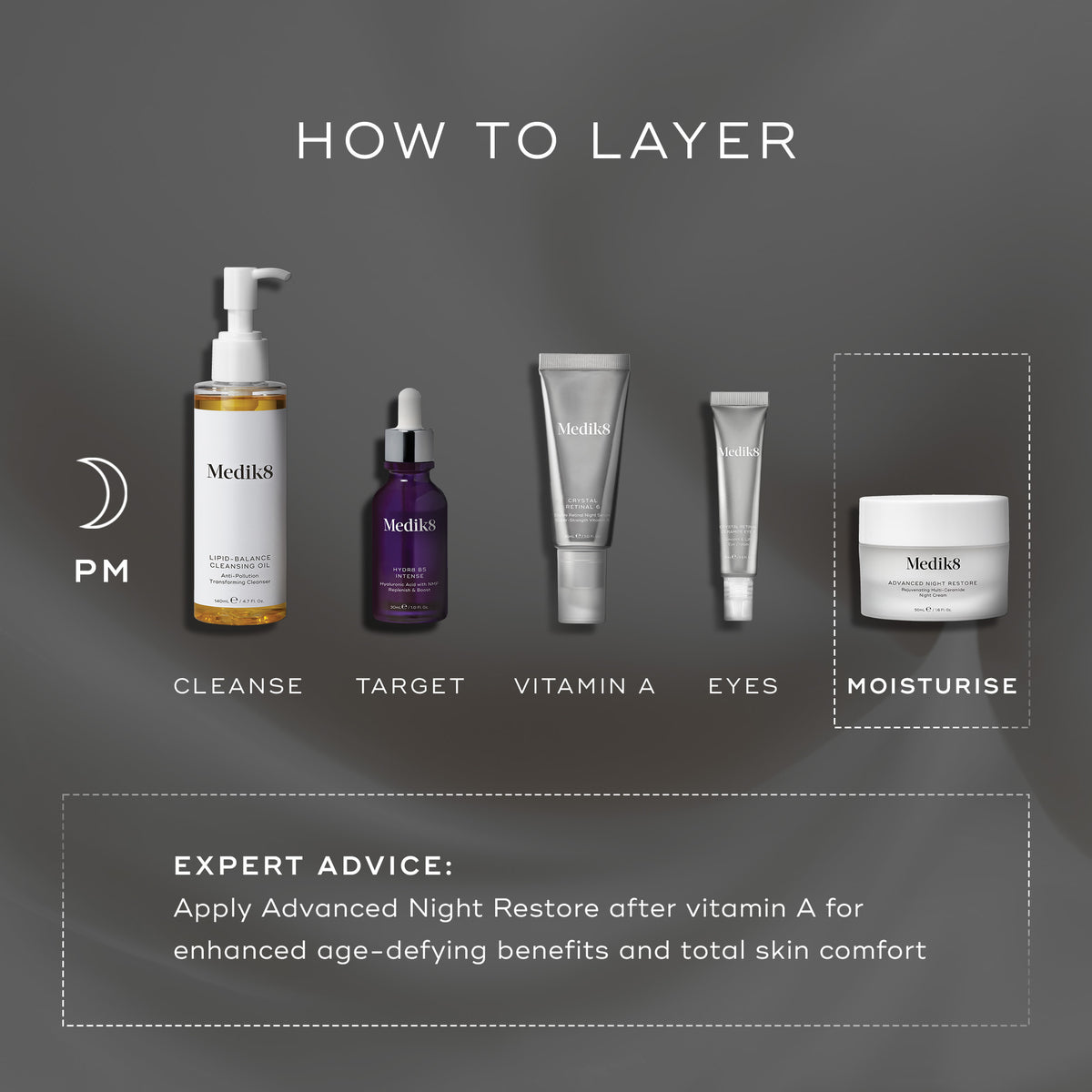Medik8 Advanced Night Restore 50ml - Layering Guide