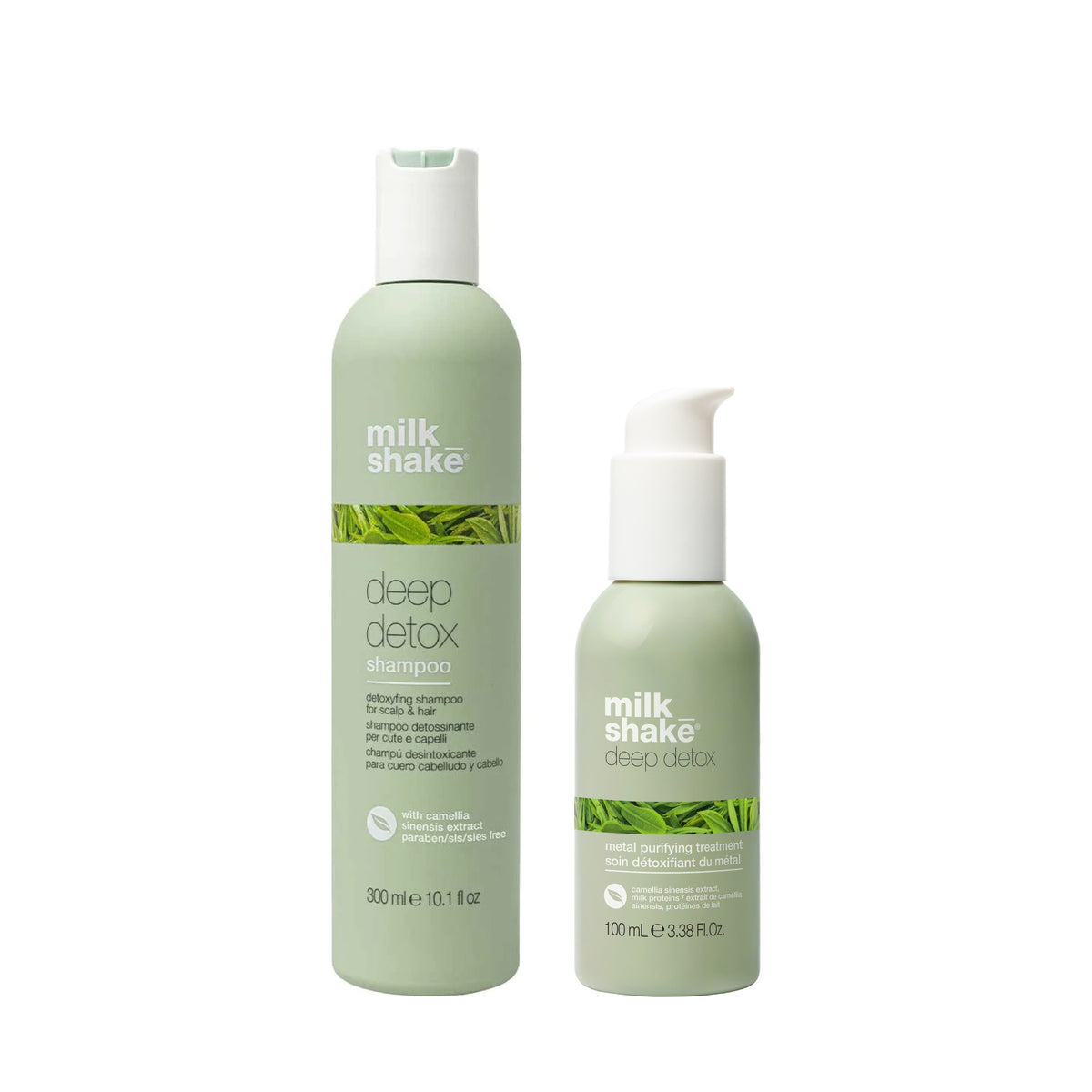 milk_shake Deep Detox Shampoo & Metal Purifying Treatment Duo