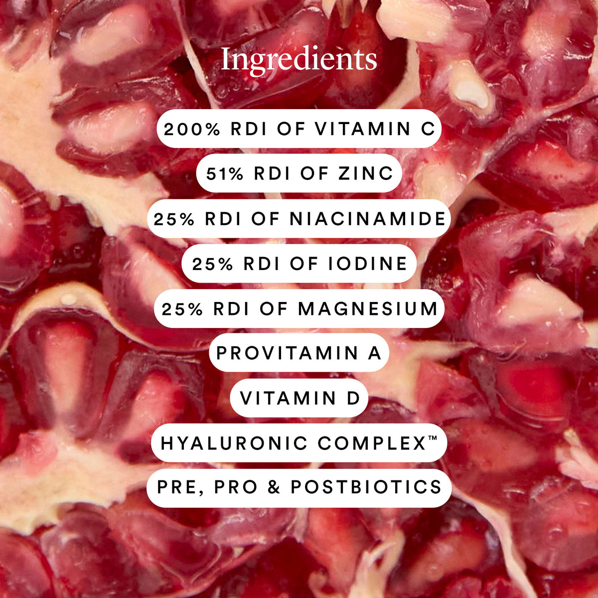 The Beauty Chef Glow Ageless - key ingredients
