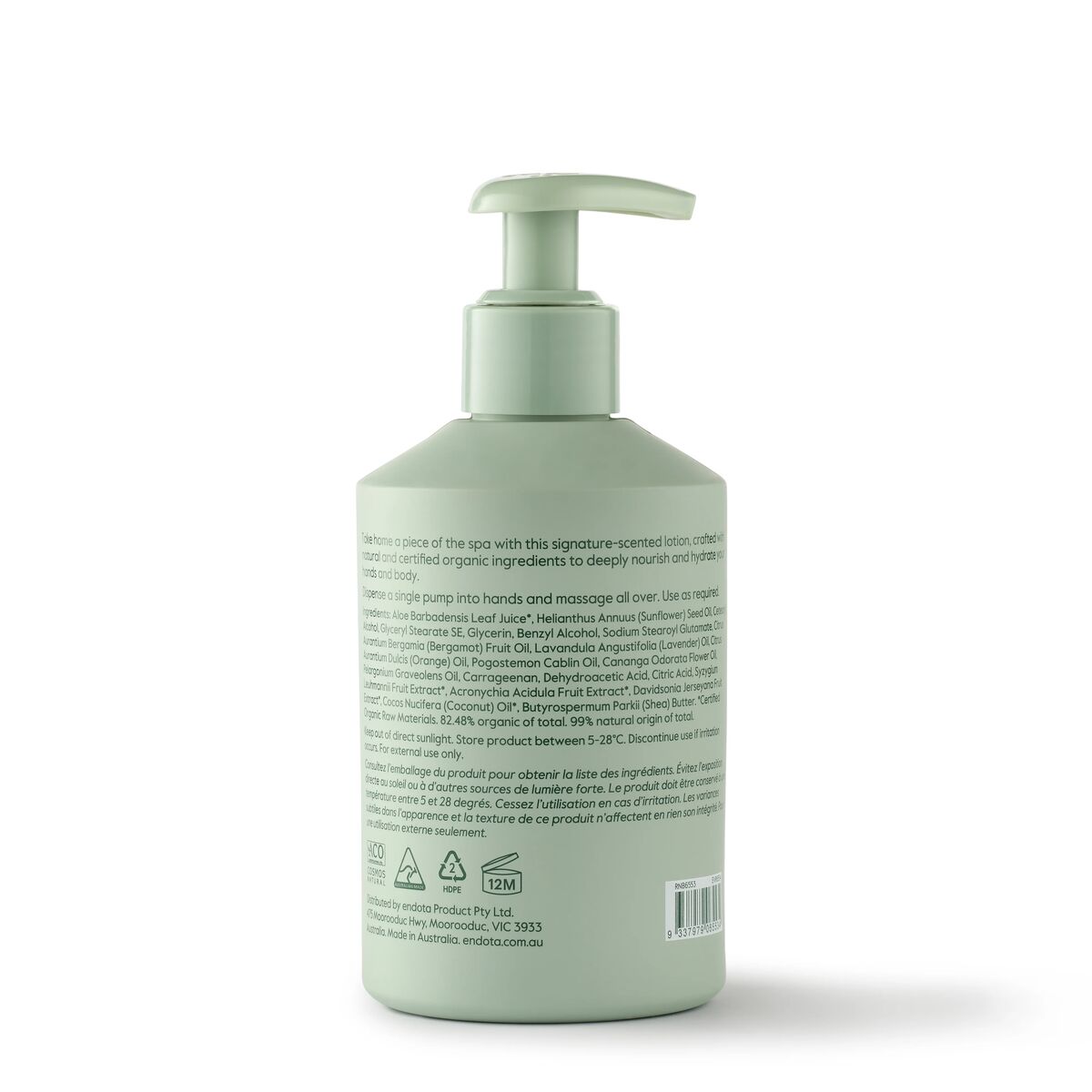 endota Organics Signature Blend Hand & Body Lotion 250ml