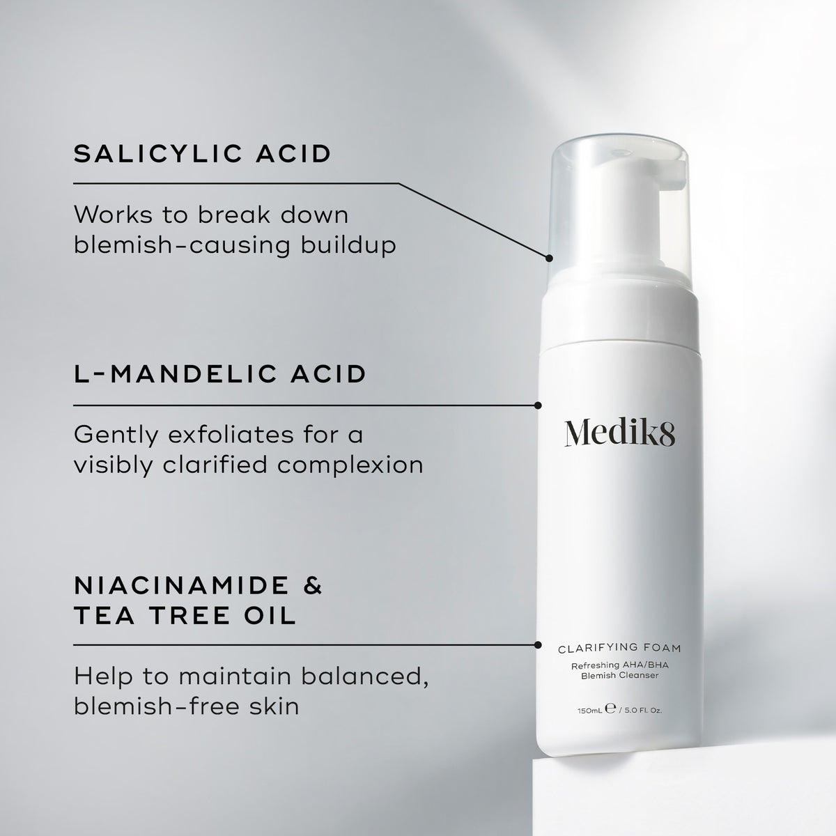 Medik8 Clarifying Foam 150ml - Ingredients