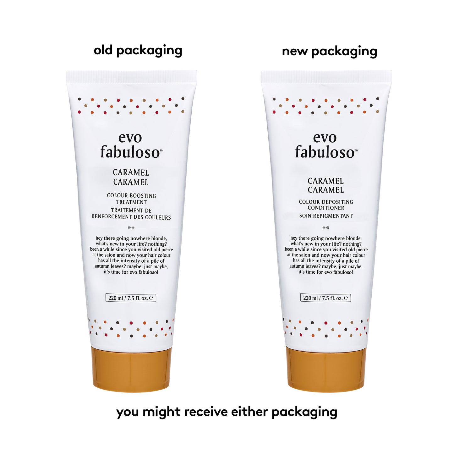 evo Fabuloso Caramel Colour Depositing Conditioner 220ml