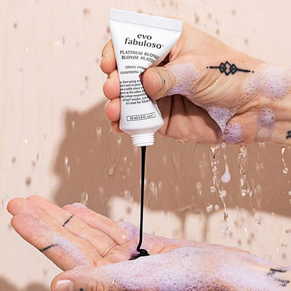 Evo Fabuloso Platinum Blonde Toning Shampoo 30ml