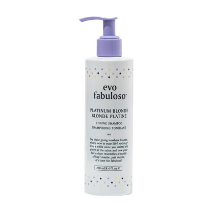 evo Fabuloso Platinum Blonde Toning Shampoo 250ml