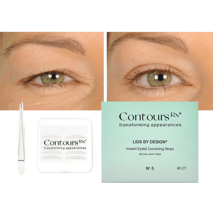 Contours Rx Lids by Design 5mm Eye Lift Strips - 80 Pack