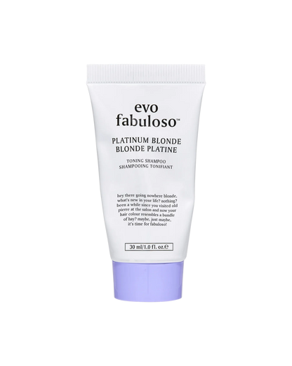 Evo Fabuloso Platinum Blonde Toning Shampoo 30ml