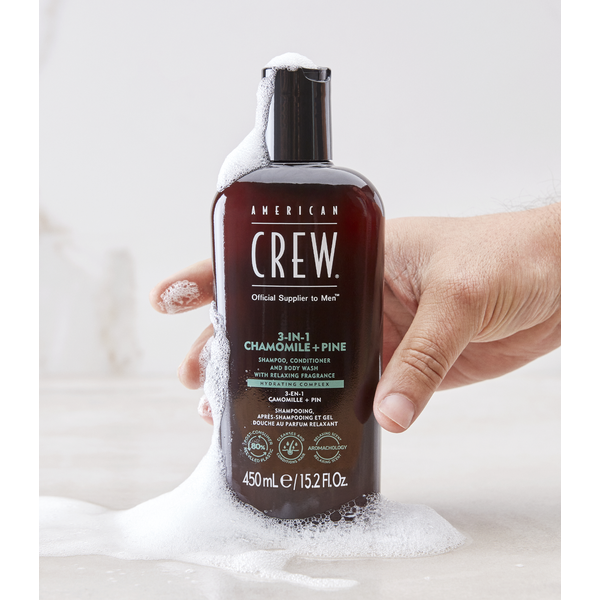 American Crew 3-In-1 Relaxing Chamomile + Pine 450ml