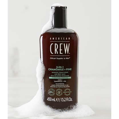 American Crew 3-In-1 Relaxing Chamomile + Pine 450ml
