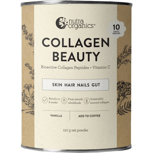 G‍WP Nutra Organics Collagen Beauty Supplements - Vanilla 120g