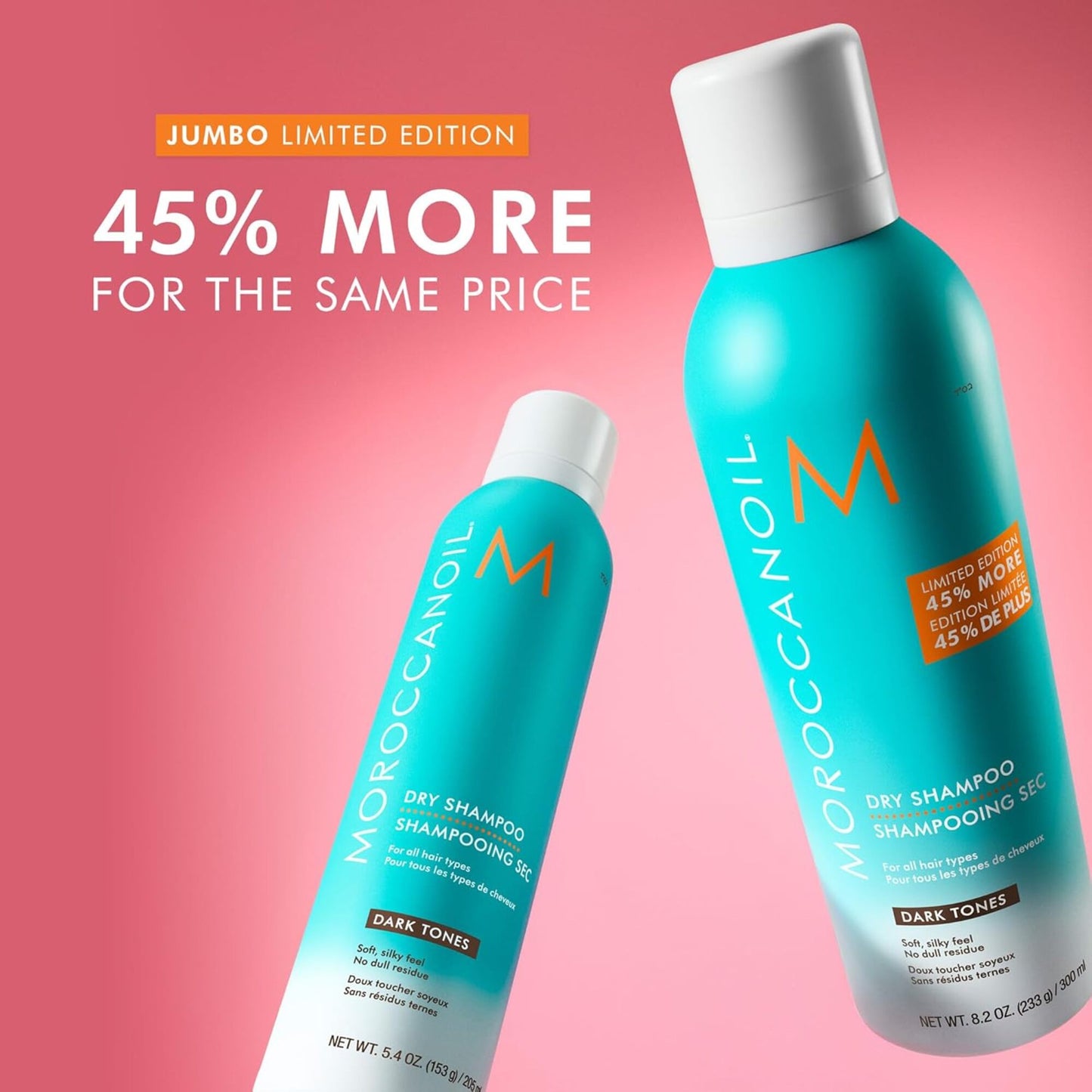 Moroccanoil Limited Edition Jumbo Dry Shampoo Dark Tones 323ml