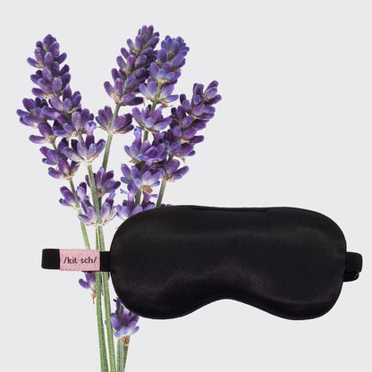 Kitsch Lavender Weighted Eye Mask - Black