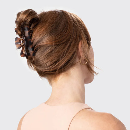 Kitsch Recycled Plastic Medium Classic Claw Clips 2pc Set - Black & Tort