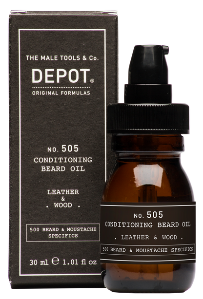 Depot No. 505 Conditioning Beard Oil - Leather & Wood 30ml