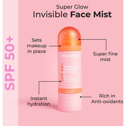 MCoBeauty Super Glow Invisible Face Mist SPF50+ 90ml