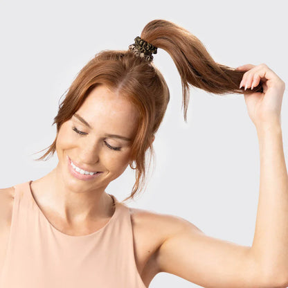 Kitsch Ruched Satin Petite Scrunchies 6pc Set - Eucalyptus