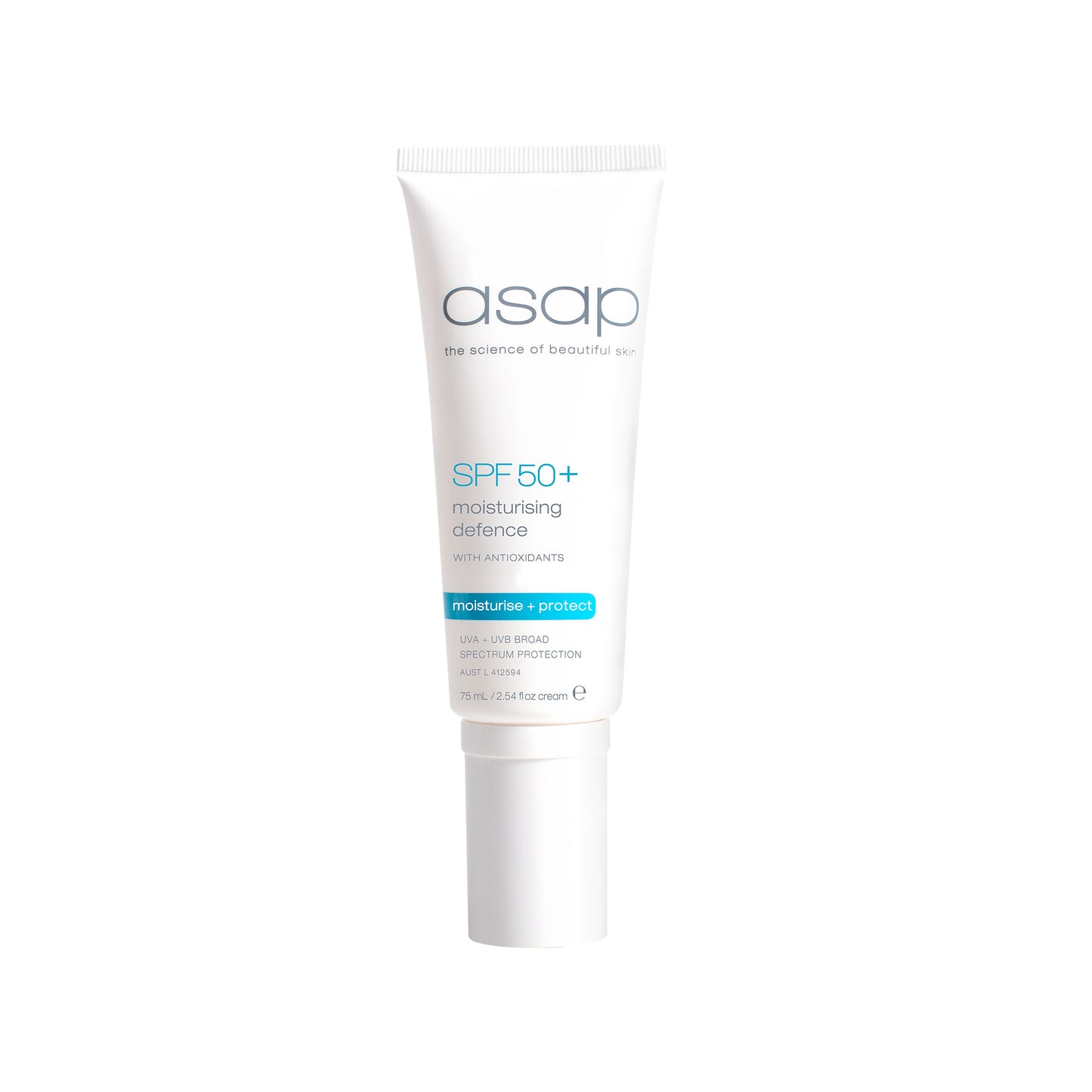 asap SPF50+ Moisturising Defence Cream 75ml