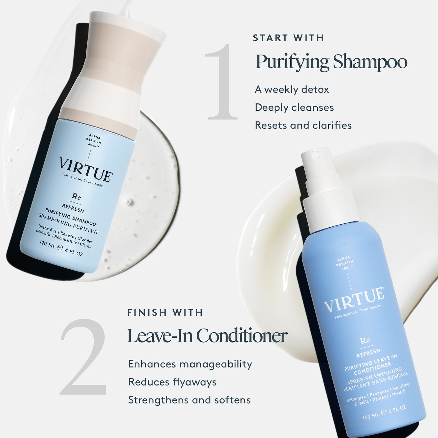 Virtue Refresh Purifying Leave-in Conditioner 150ml