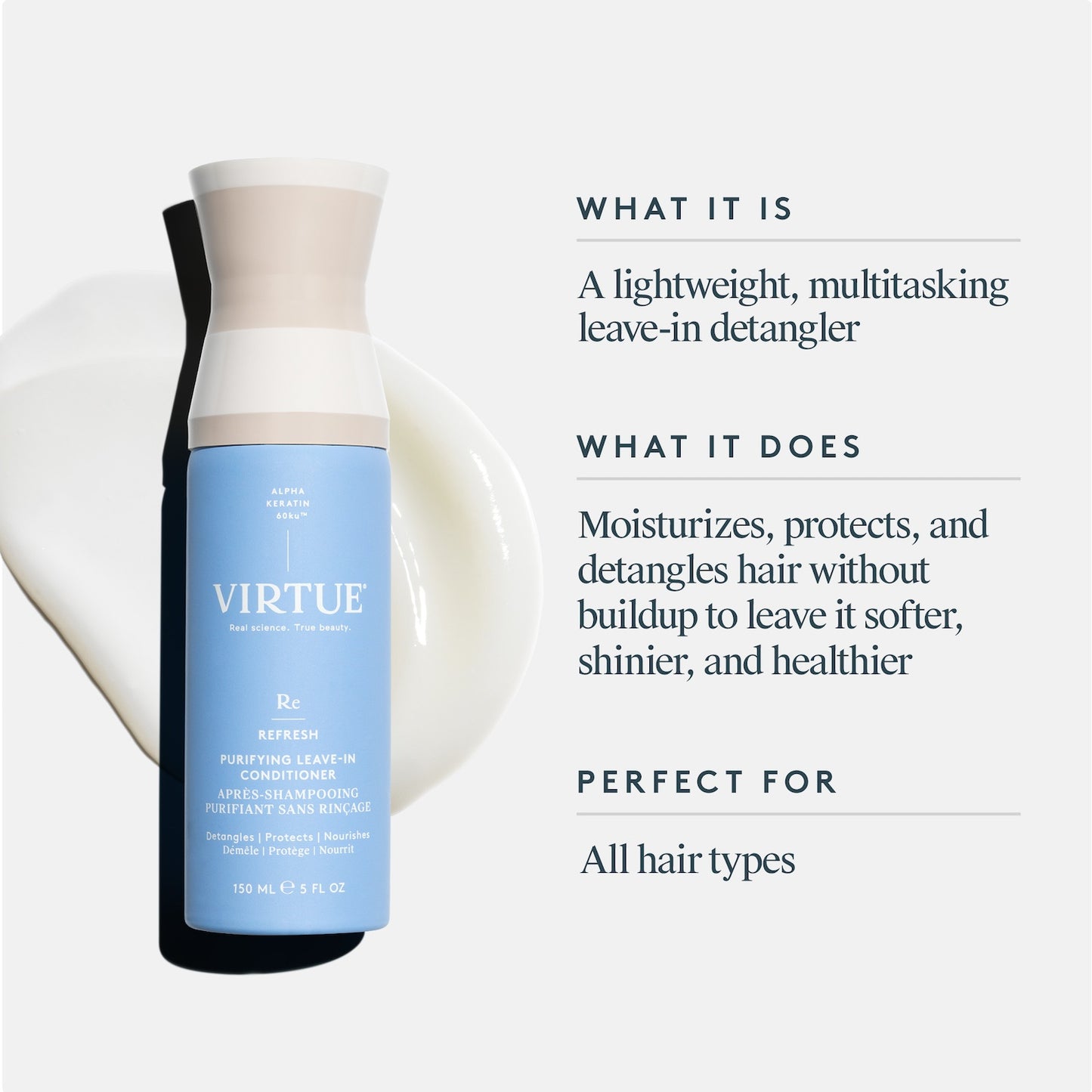 Virtue Refresh Purifying Leave-in Conditioner 150ml