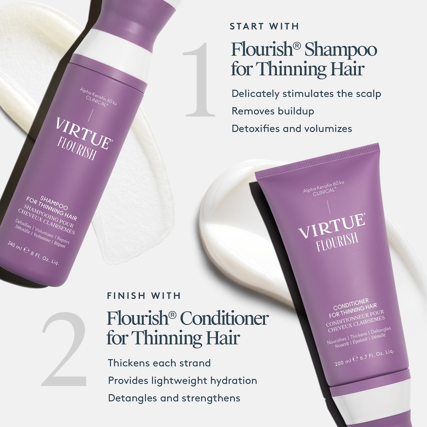 Virtue Flourish Conditioner for Thinning Hair 200ml