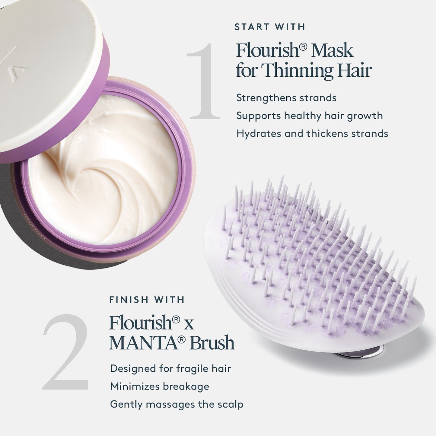 Virtue Virtue Flourish® and MANTA® Healthy Hair Brush
