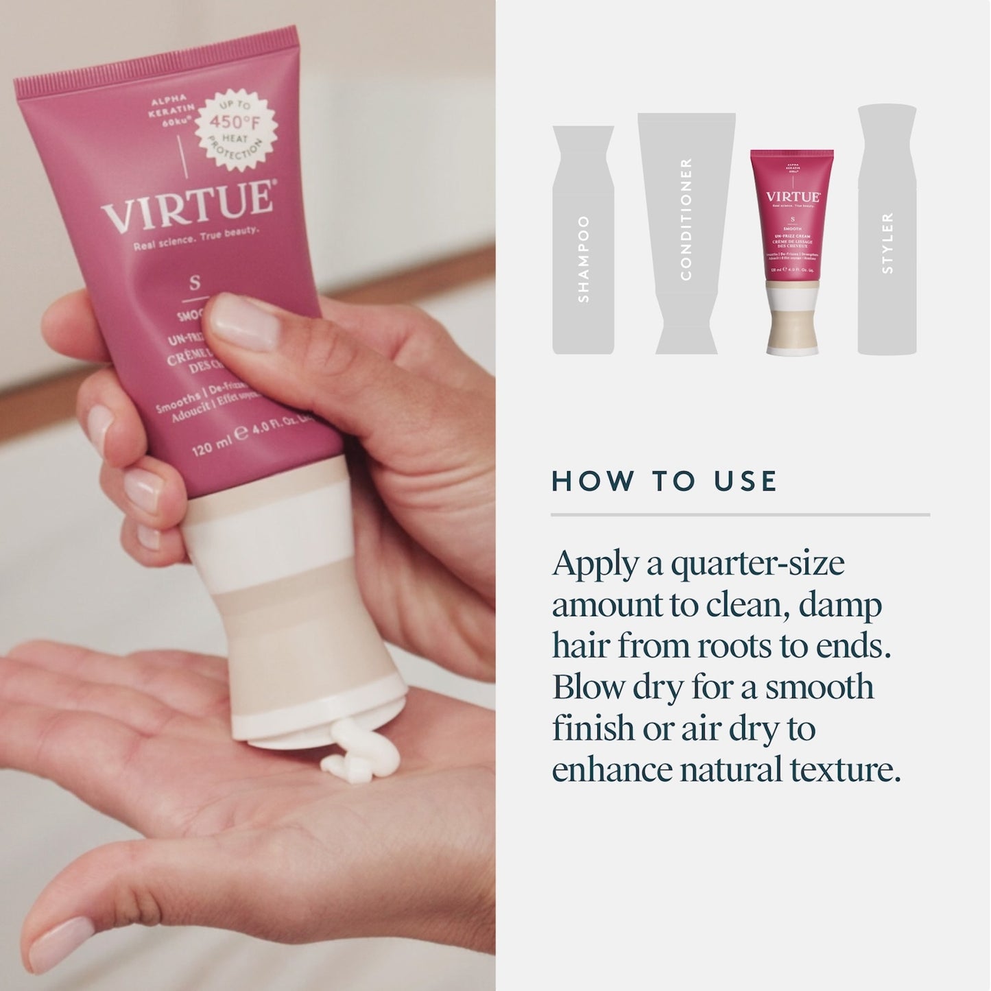 Virtue Polish Un-Frizz Cream 60ml